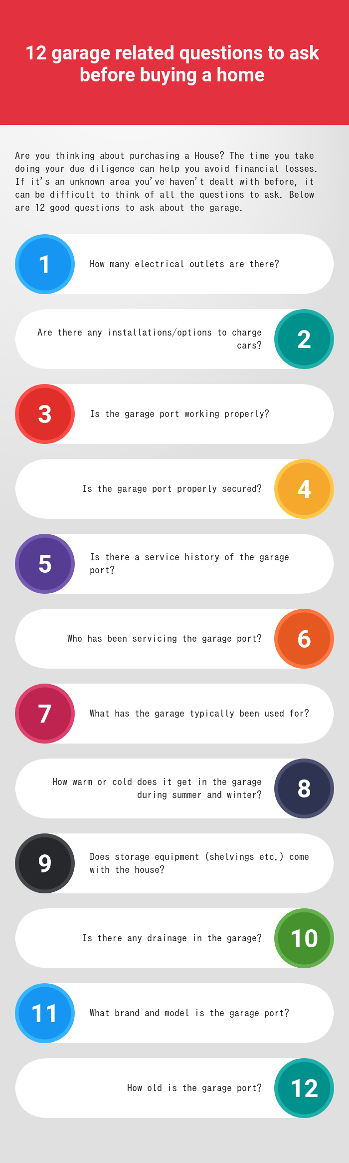 12 garage related questions to ask before buying a home